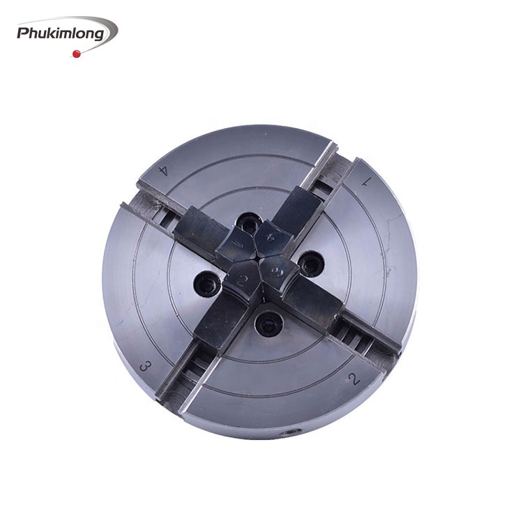 PHUKIMLONG CK5B 5inch 4 Jaw Woodworking Linkage Chuck Scroll Chuck Self Centering Wood Lathe Chuck