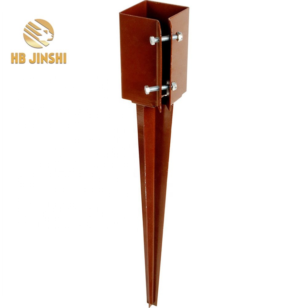 Galvanized Ground Screw Pole Anchor|fence Post Spike