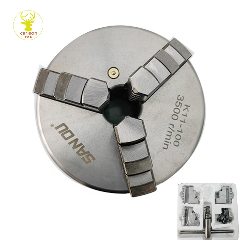 K11 3 Jaw Lathe Chuck Manual Power Scroll Chuck Made of Steel