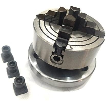 Assorts 4-Jaw Independent Chuck 70mm M14 Thread Cast Iron &amp; Tool Alloy Steel Milling Machine Back Plate T Nuts 3-Year Warranty