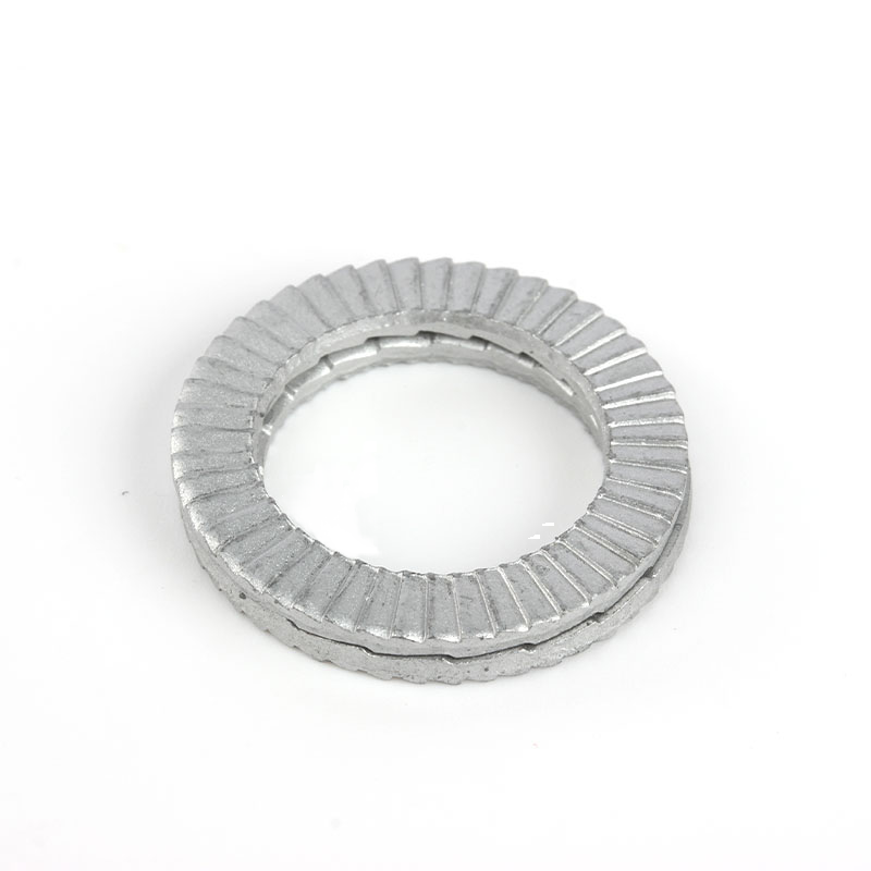 Wholesale Stainless Steel 304/316 Double Fold Self-Locking Toothed Washer DIN 25201 M3-M36 Standard Zinc Plain Surface Wedge