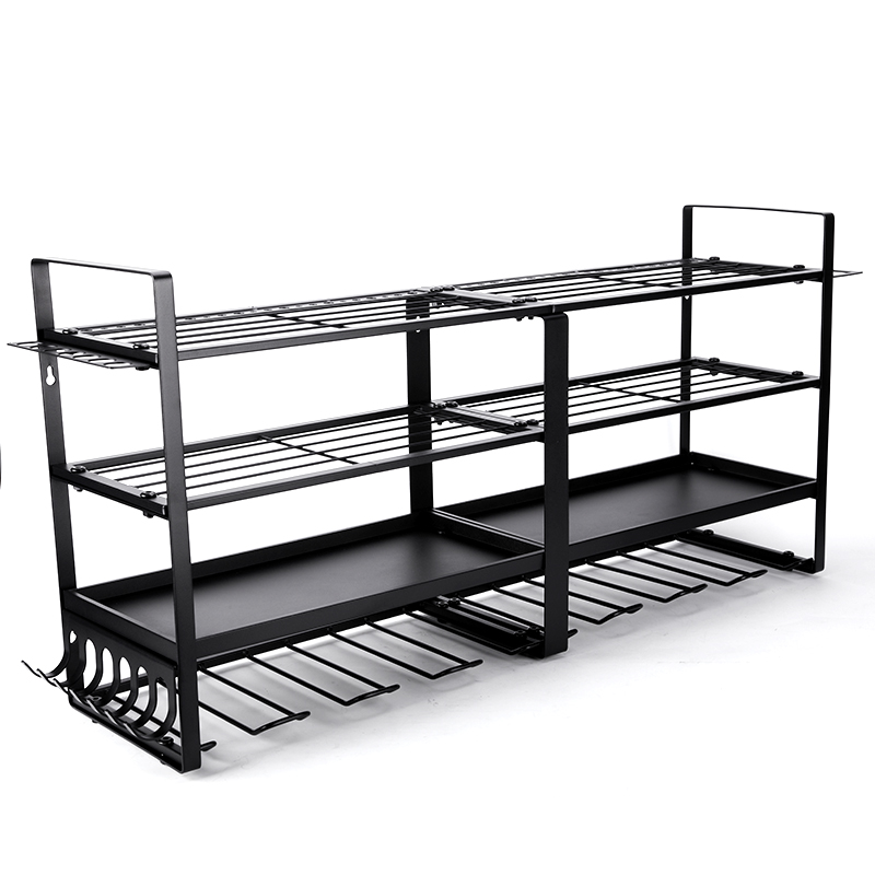 Stock Power Tool Organizer 8 Drill Holder for Tool Organizer Storage and Organization for Garage Heavy Duty Metal Tool Shelf