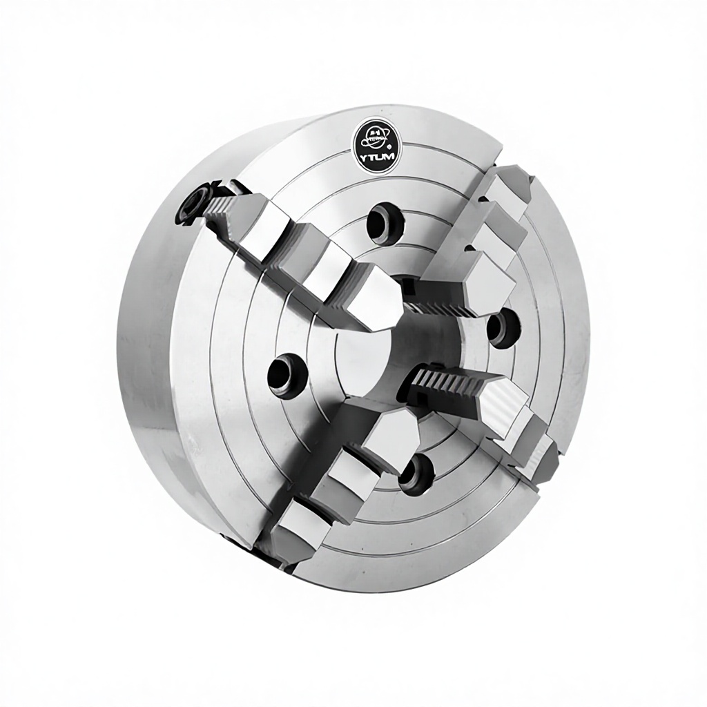 Valcrs Four-Jaw Single-Action Manual Lathe Chuck 200/250/320/400/500mm Steel Independent Jaw