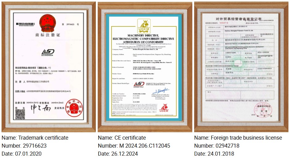 Quality Certificates