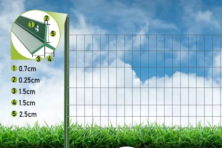 Field fence post size specifications