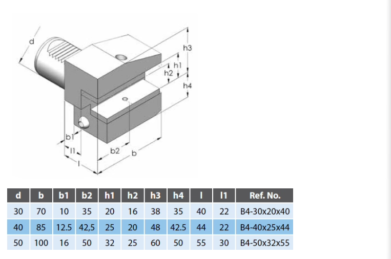 Professional VDI30 VDI40 CVD Coated OEM Available B/E/D/C Types VDI Driven Turning Tool Holders