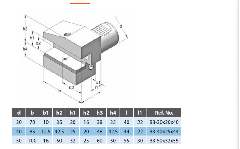 Professional VDI30 VDI40 CVD Coated OEM Available B/E/D/C Types VDI Driven Turning Tool Holders