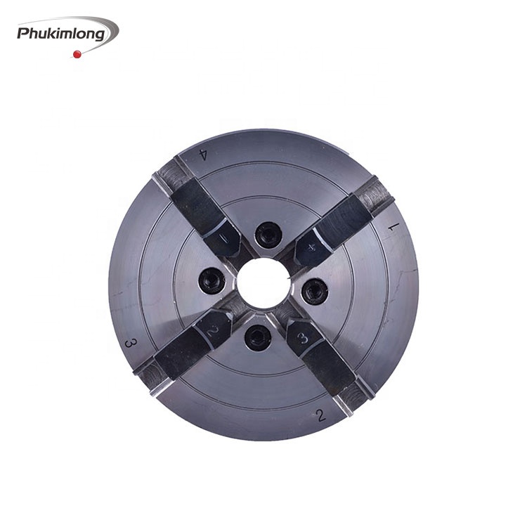 PHUKIMLONG CK5B 5inch 4 Jaw Woodworking Linkage Chuck Scroll Chuck Self Centering Wood Lathe Chuck