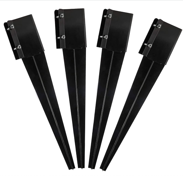 36" Heavy Duty 4x4 Fence Post Anchor Ground Spikes