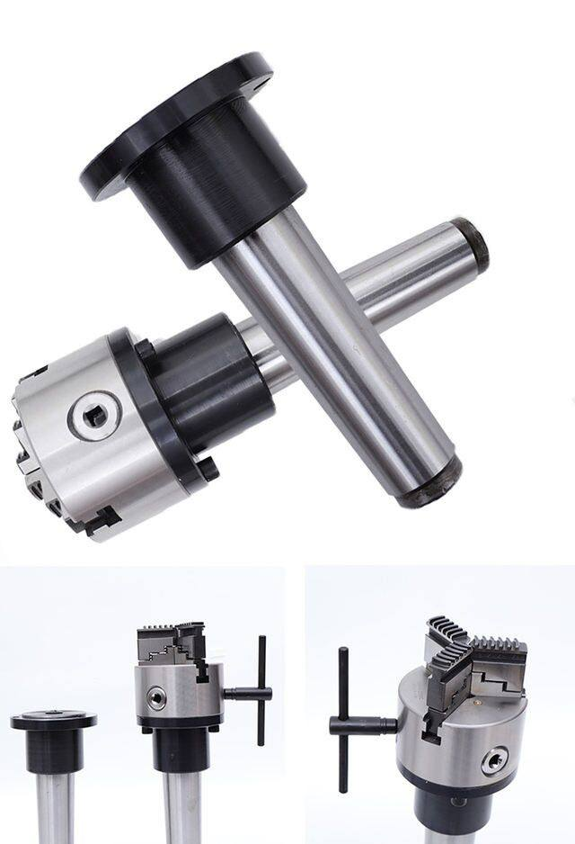 Morse Taper Rotary Arbor MT2 MT3 MT4 MT5 Self Centering 3 Jaw Chuck 4 Jaw Independent Chuck with MT Shank