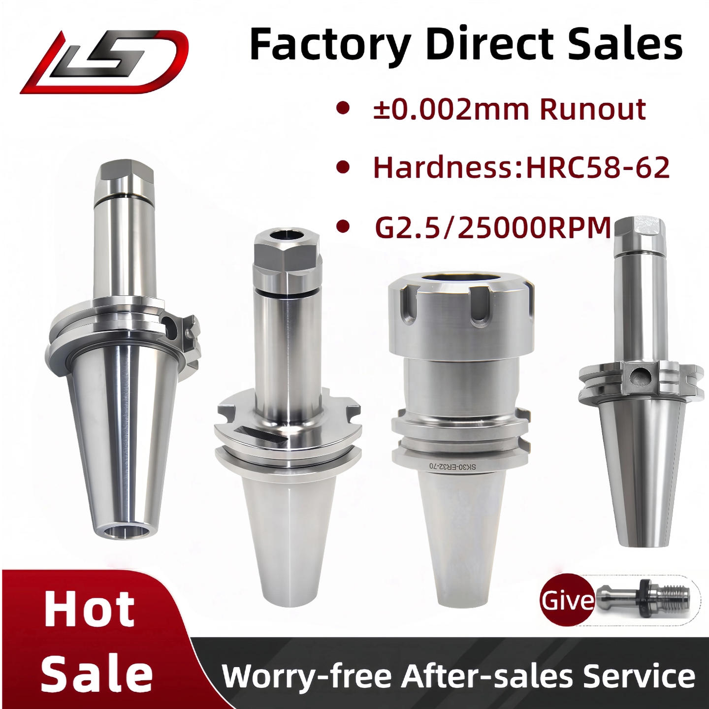 High Speed Spindle SK30 ER11 Collet Chuck With Precision Milling Factory Direct