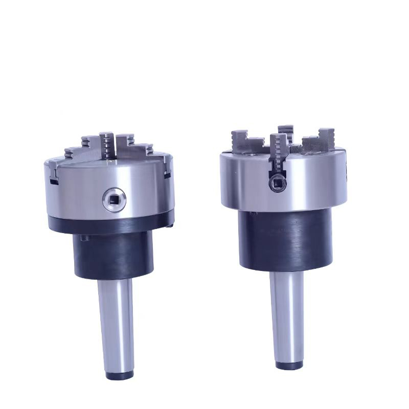 Morse Taper Rotary Arbor MT2 MT3 MT4 MT5 MT6 Self Centering 3 Jaw Chuck 4 Jaw Independent Chuck 80 100 160 200MM with MT Shank