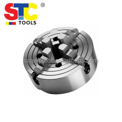 K72 Four Jaw Independent Hardened Steel Jaws Mini Wood Metal Lathe Turning Drilling Milling Machine Camlock Manual Scroll Chuck