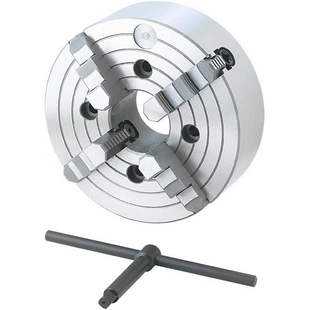 K72 320 4-Jaw Independent Lathe Chuck D1 140mm High Precision Machining Tool