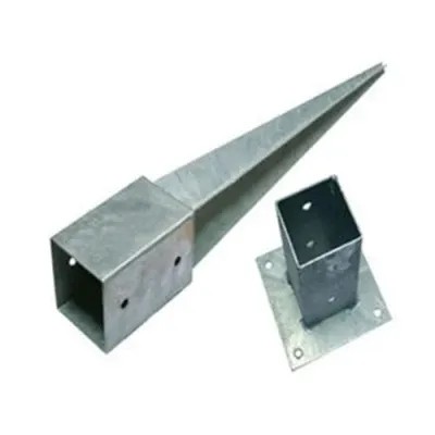 Cheap And Of High Quality Galvanised Steel Bolt Down Square Post Fence Foot Base Support Post Holder