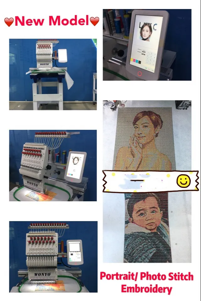 Single Head Cap and T-Shirt Type Flat Computerized Embroidery Machine