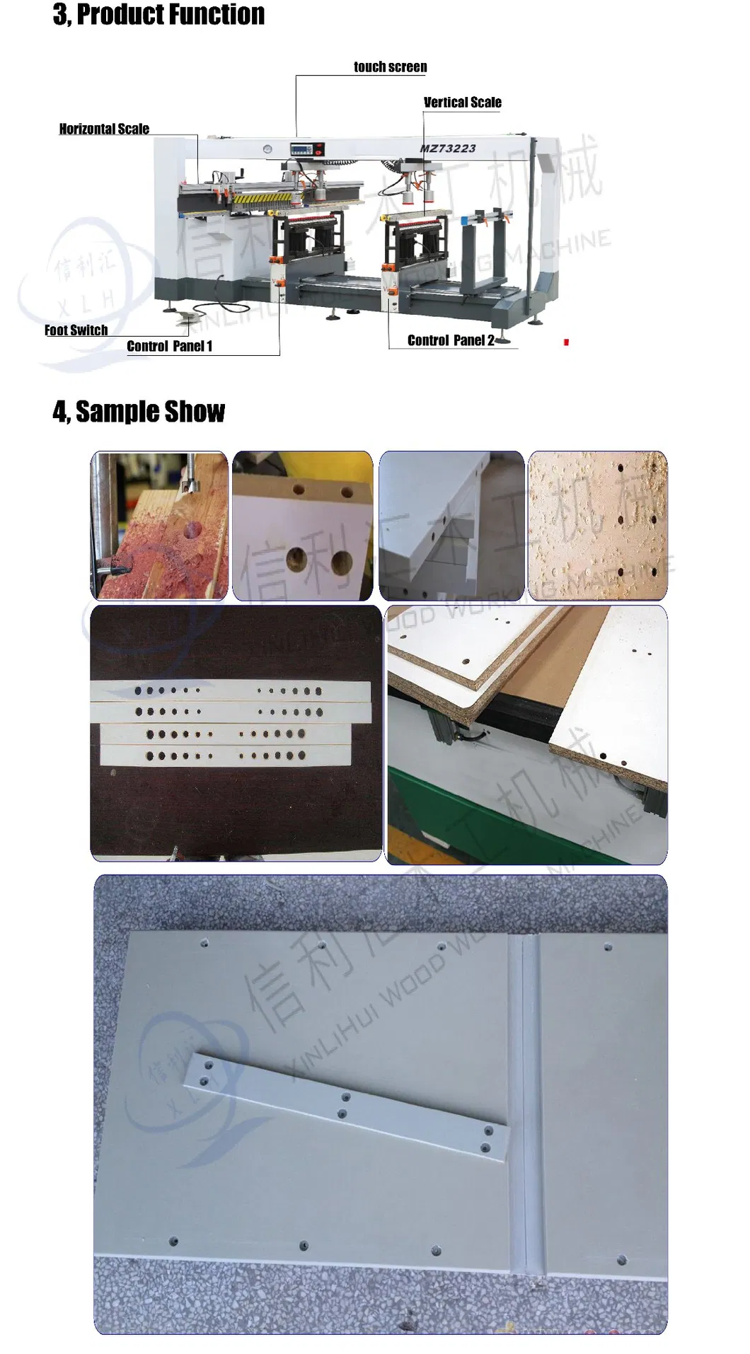 Multi Boring Machine Specifications Detail