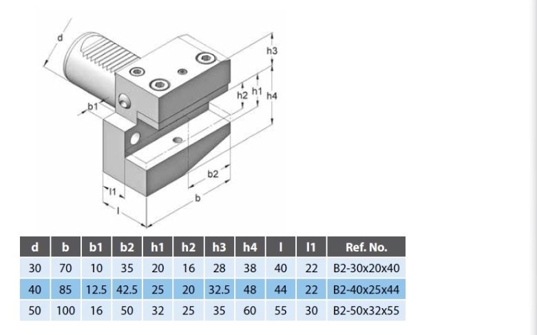 Professional VDI30 VDI40 CVD Coated OEM Available B/E/D/C Types VDI Driven Turning Tool Holders