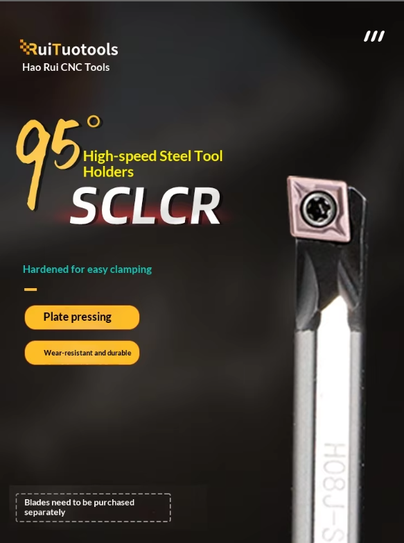 Anti-Vibration HSS Internal Boring Bar Reduced Shank 10mm To 4-7mm, SCLCR/SCLRC Series, Hole Turning Tool Holder For CNC Lathe