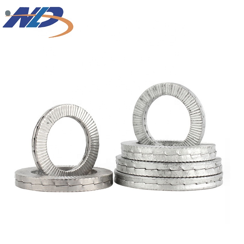 NLD Custom M24 Steel High Strength Dacromet Plated Double Self Locking Wedge Lock Washer