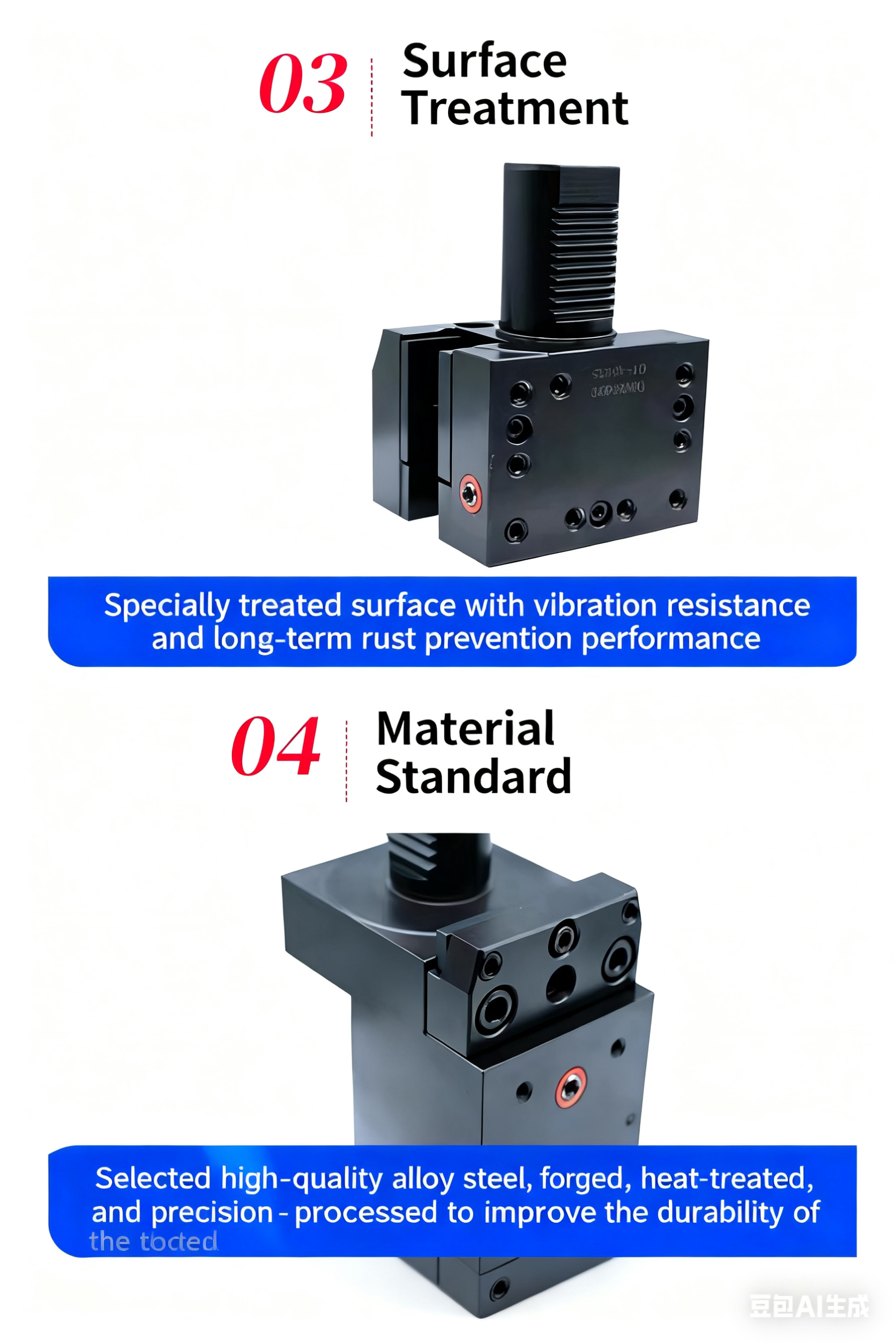 Professional VDI30 VDI40 CVD Coated OEM Available B/E/D/C Types VDI Driven Turning Tool Holders