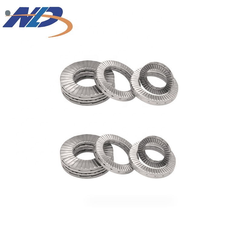 NLD Custom M24 Steel High Strength Dacromet Plated Double Self Locking Wedge Lock Washer