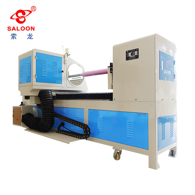 High Efficiency Motor-Driven Automatic Fabric Strip Cutting Machine Scroll Chuck for Textile Industry SALOON Brand SL-2016AS