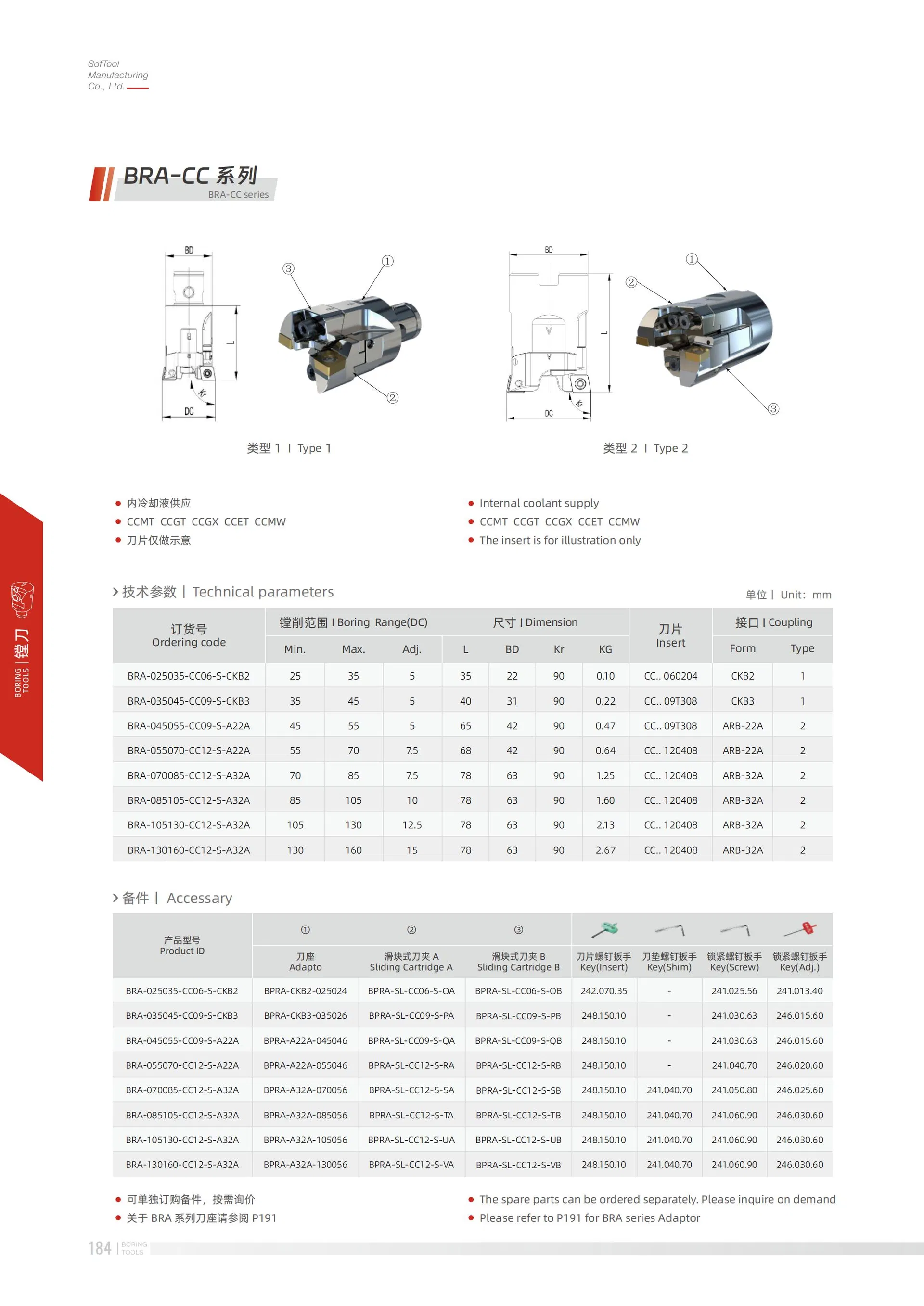 Customization High Wear Resistance Precision Boring Head for Fine Tuning for Manufacturing Industry