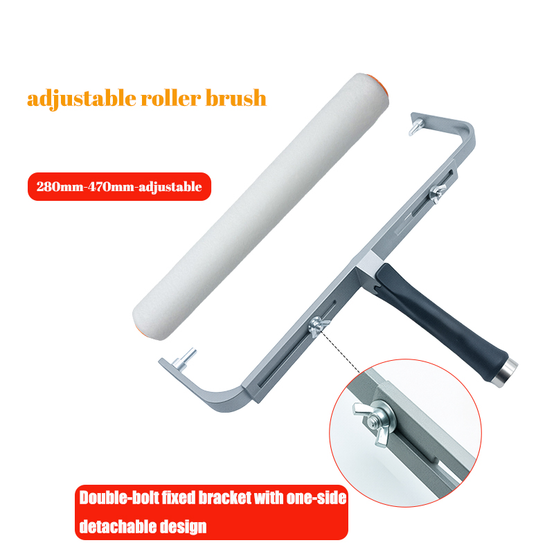 Adjustable 12-18 Inch Aluminum Double Arm Paint Roller Handle Industrial Grade Roller Holder OEM Paint Frame Tool for Hand Tools