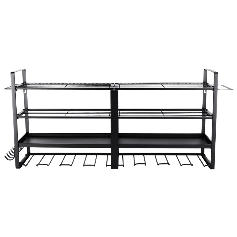 Stock Power Tool Organizer 8 Drill Holder for Tool Organizer Storage and Organization for Garage Heavy Duty Metal Tool Shelf