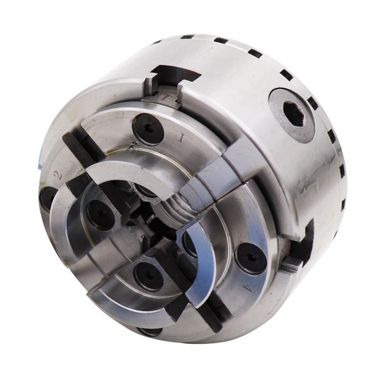 Steel 4-Inch 5-Inch Wood Lathe Chuck with M33x3.5 1\"-8TPI M40*2 Mount Thread 4-Jaw Scroll Lathe Chuck KP96KP125