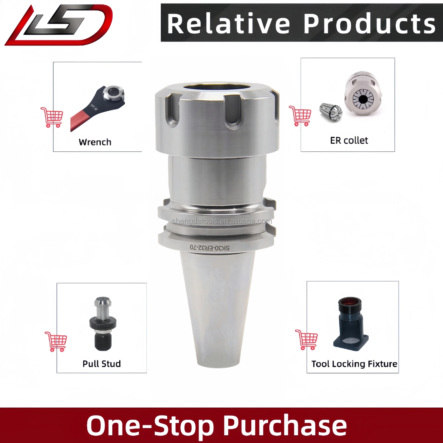 High Speed Spindle SK30 ER11 Collet Chuck With Precision Milling Factory Direct