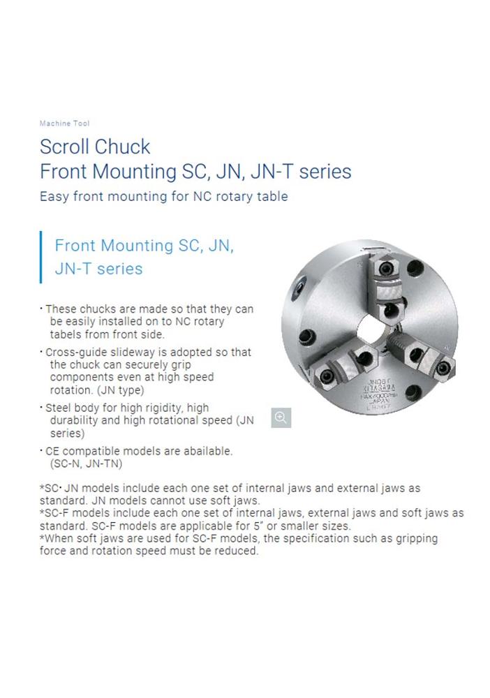 Scroll Chuck with Integrated Jaw and Straight Recess