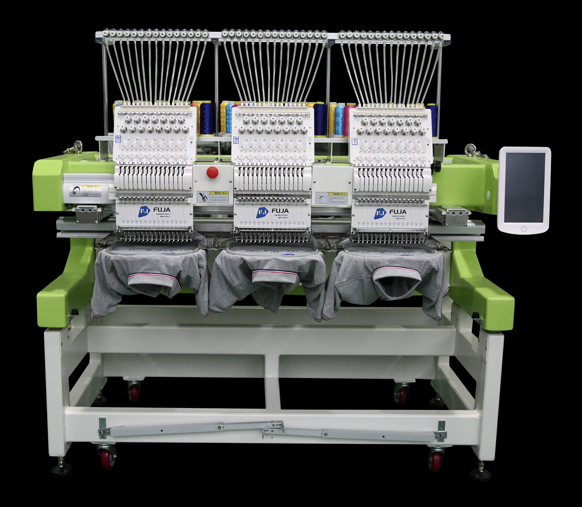 3 Head Embroidery Machine Flat Cap Garment Bag Digital Computerized Embroidery Machine