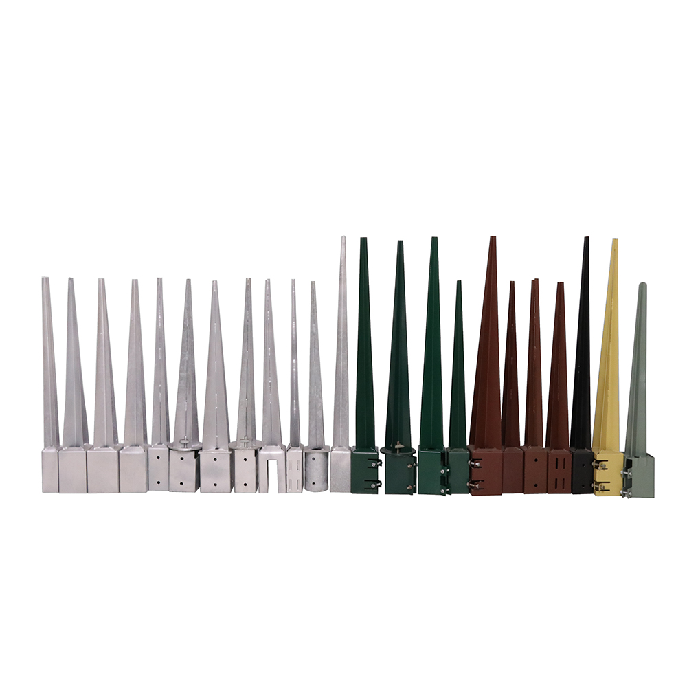IRON CRAFT NO DIG Hot Dip Galvanized Pole Anchor Spikes Garden Socket 71MM 91MM 750MM