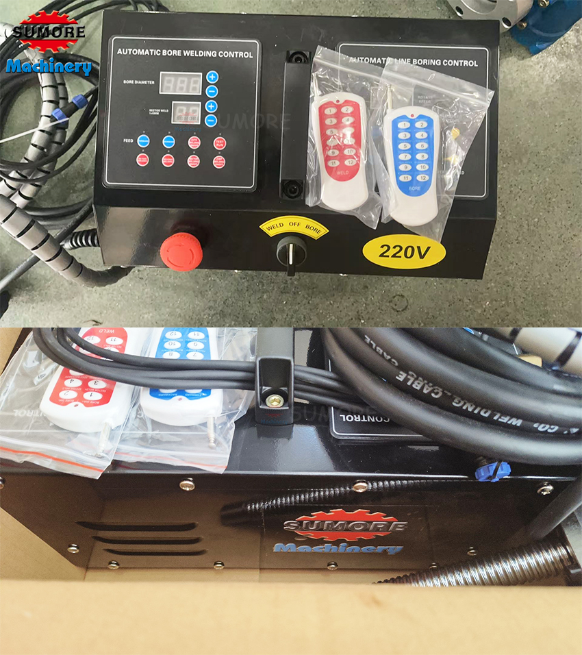 SP50 Portable Electric Line Boring &amp; Welding Machine For Construction 2 In 1 Automatic Portable Line Boring Machine 40-300mm