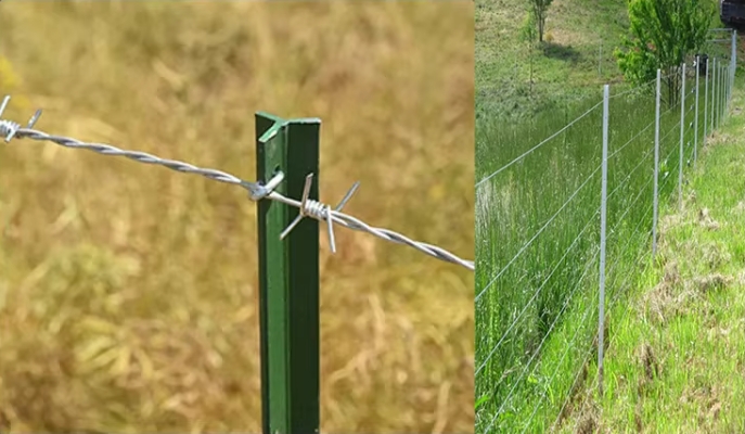 Field fence post details drawing