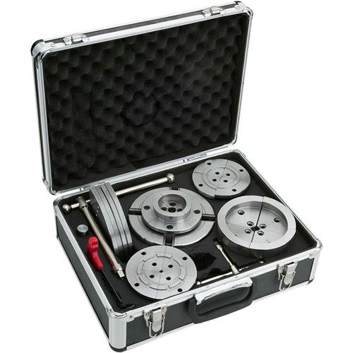 Huibang Plastic Lathe Chucks 5.5" 4-Jaw Self-Centering Scroll Chuck 1" X 8TPI Thread Woodworking Turning Tools Set Include(3.75