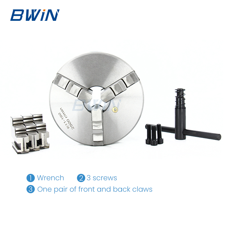 BWIN Manual Power Scroll Chuck K11 80 100 125 130 160 320 400 K11-200 3 Jaw Lathe Chuck Price 9inches