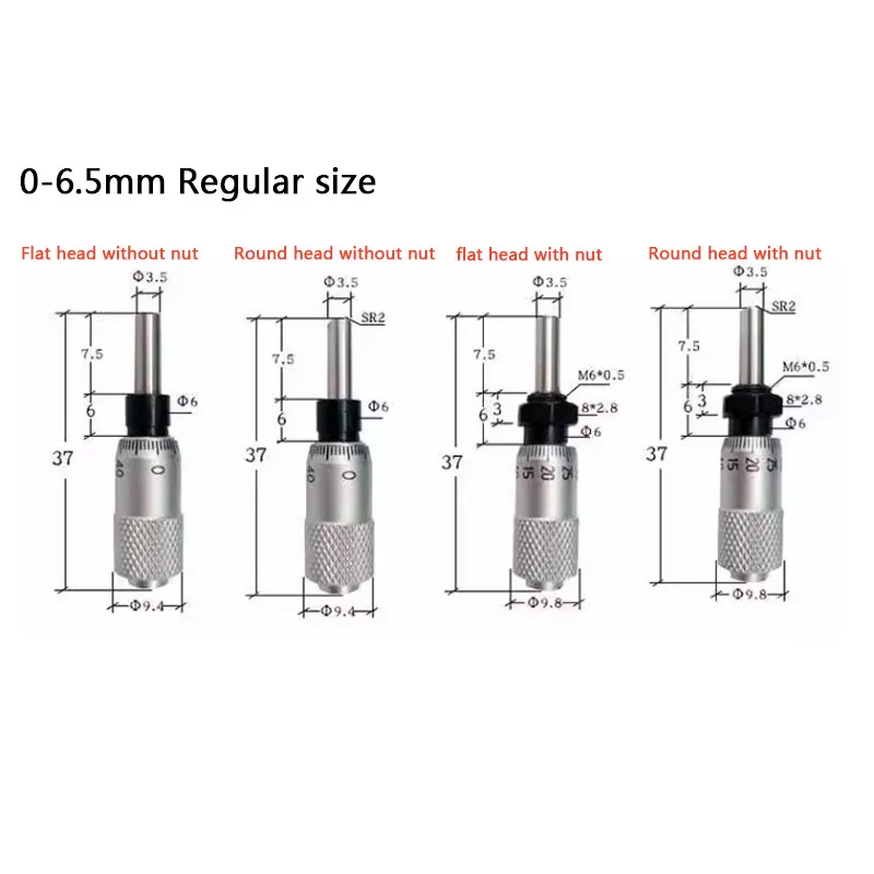 0-25 mm Micrometer Heads