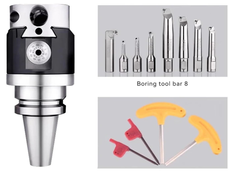 NBH2084 Micro Boring Head Fine Turning Boring Head BT30 BT40 Tool Handle Boring Bar Boring Tool Set Tool Holder for Lathe