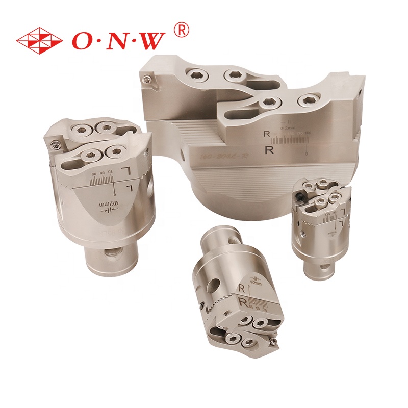 Boring Tool RBH OUNUOWEI Adjustable Indexable Twin-Bit Rough Finish Boring Head Steel 25-204mm for Milling Machine 1 Year