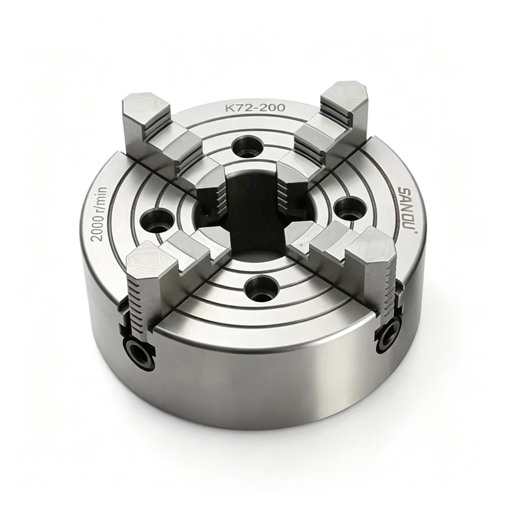 Lathe Chuck Machine Four Jaw Independent Chuck K72-160mm K72-200mm Manual Chuck CNC Lathe Plate