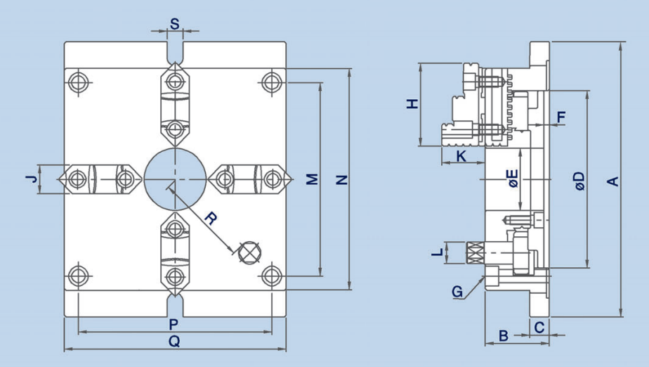 Taiwan CHANDOX Scroll Lathe Chuck Detail 7