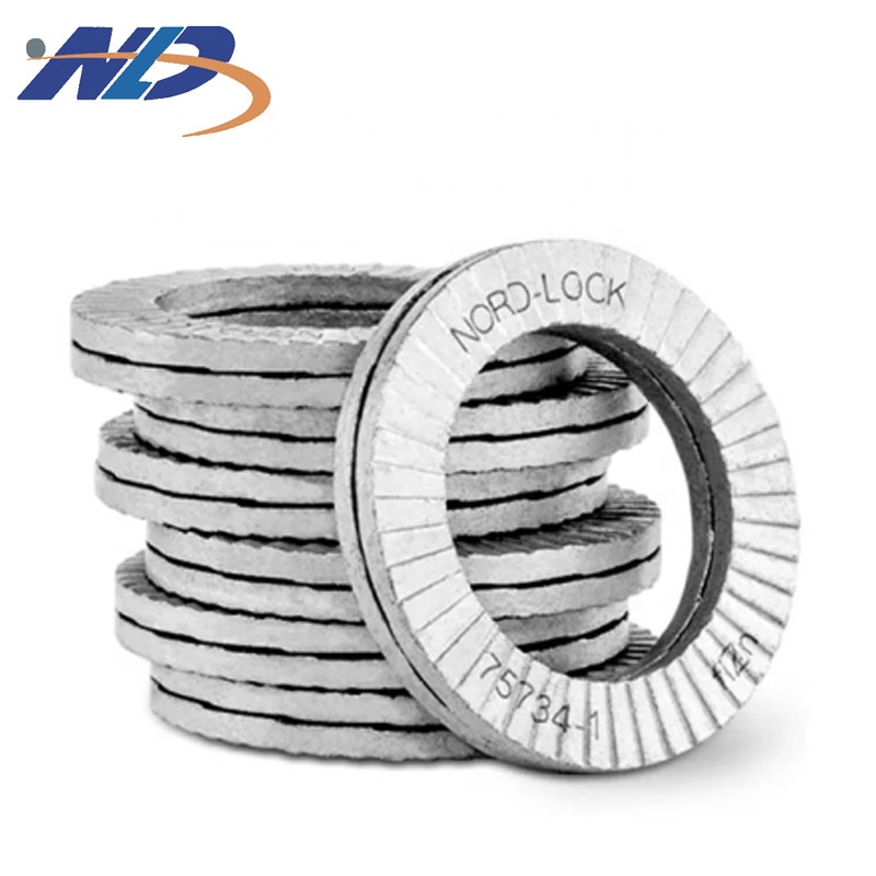 NLD Custom M24 Steel High Strength Dacromet Plated Double Self Locking Wedge Lock Washer