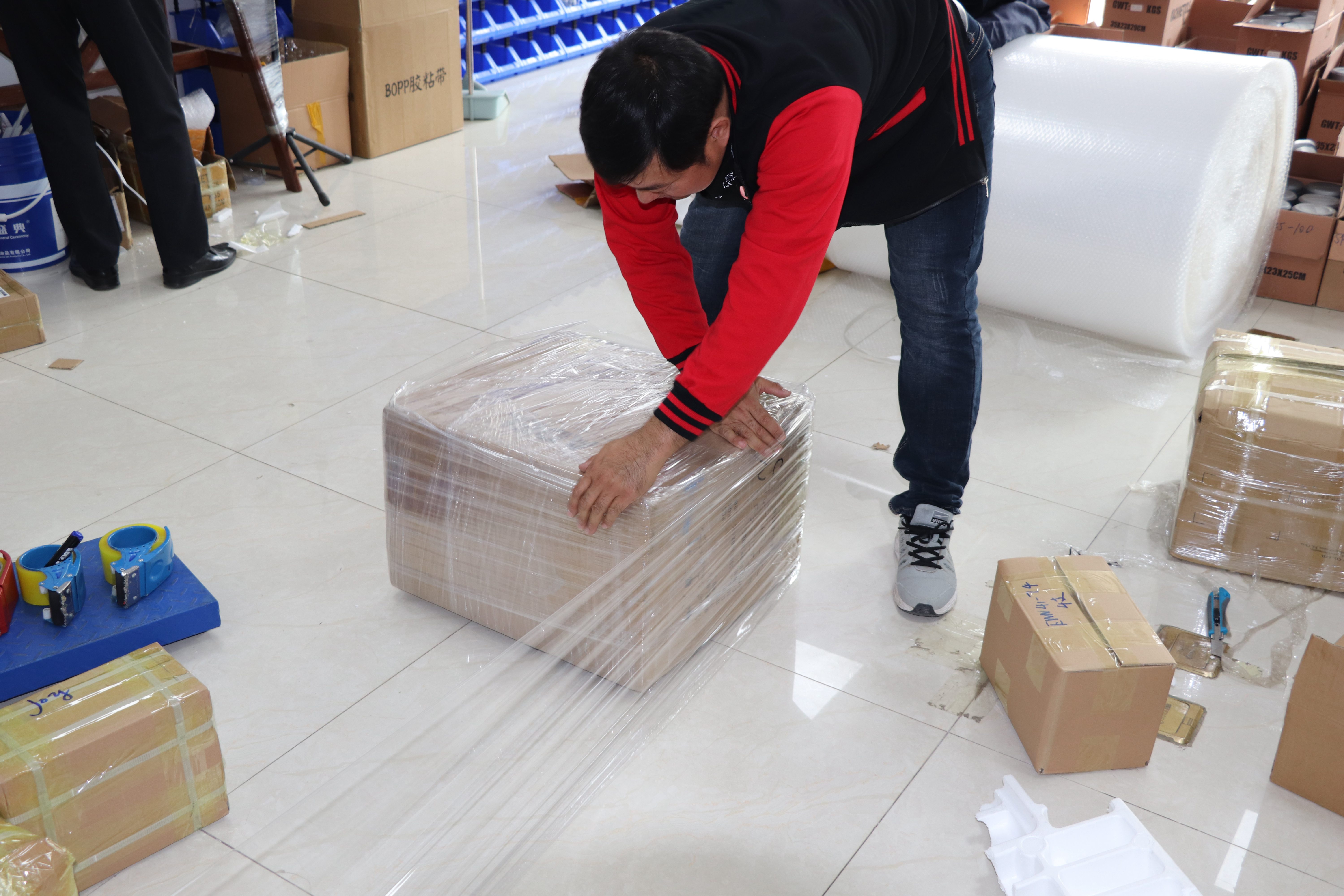 Stretch film wrapping