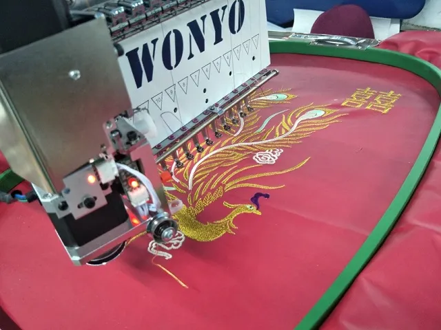 Single Head Cap and T-Shirt Type Flat Computerized Embroidery Machine