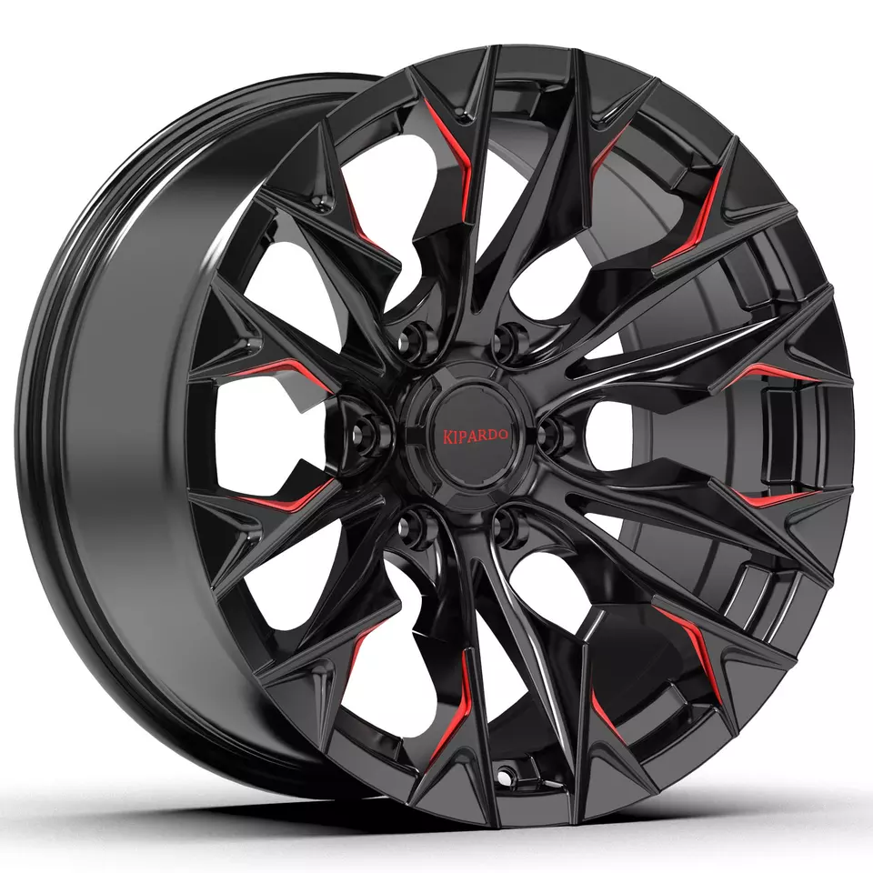 Discount Kipardo RTS 17x9 4x4 alloy car wheels with pcd 6x139.7 6x114.3 5x150 velg offroad wheels Quotes, Exporter