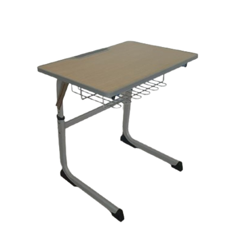 Height Adjustable School Desk School Furniture Single Classroom Student Desk