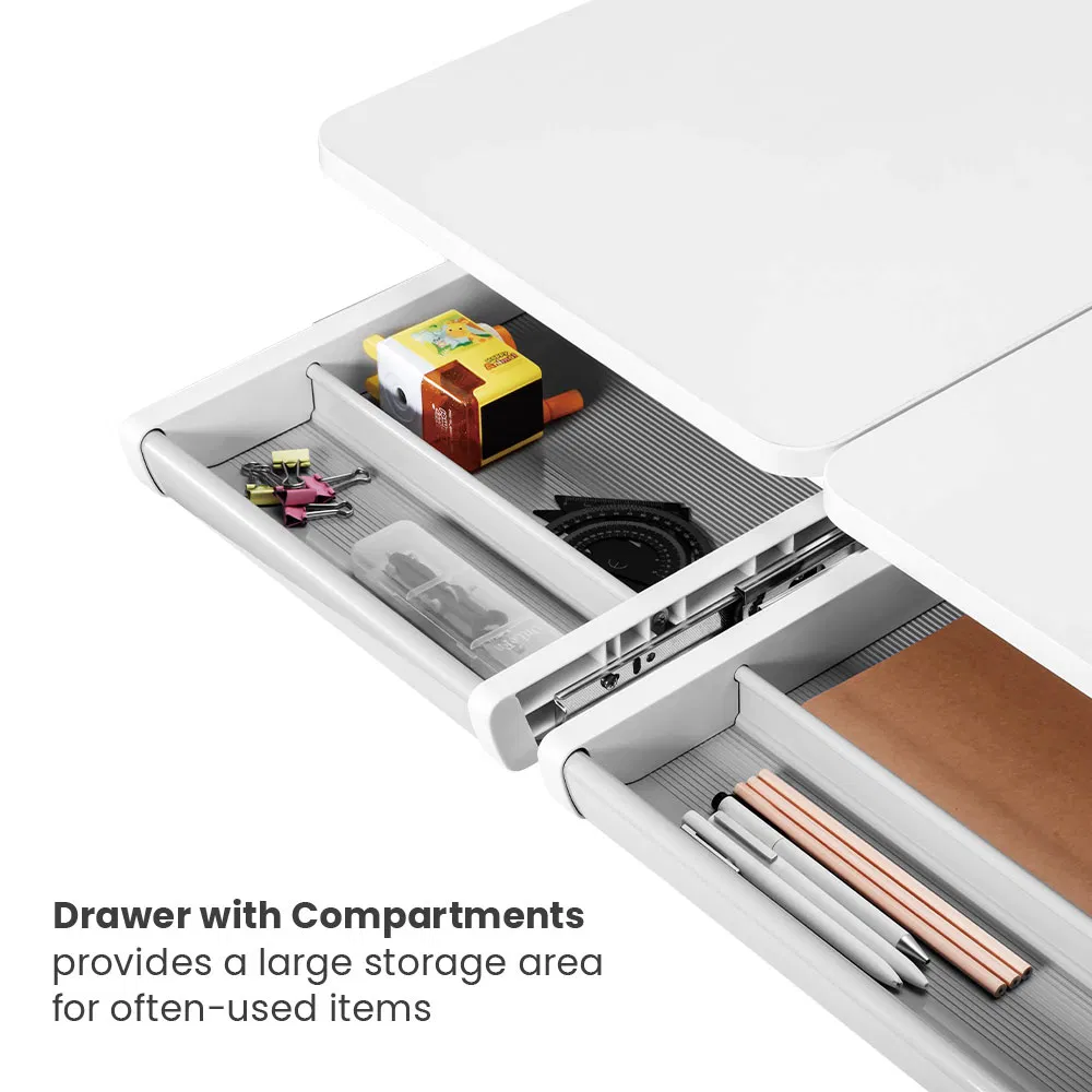 Wholesale Kid Bedroom Ergonomic Furniture Home Children Study Learning Table Student Height Adjustable Large Reading Writing Child Desk with Bookshelf
